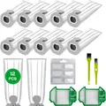 12 Staubsaugerbeutel für Vorwerk Kobold VK7 FP7 inkl. 2 HEPA-Filter und Bürsten