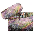 VON LILIENFELD Brillenetui Claude Monet: Der Garten Kunst Motiv Etui Brille Mikrofaser Brillenputztuch Brillenbox Stabiles Hardcase Set mit Stoff bezogen