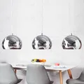 Pendelleuchte Küche Retro Chrom E27 Hängeleuchte Metall 3-flammig Esszimmer