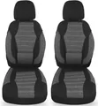 BREMER SITZBEZÜGE Autositzbezug für Seat Leon 2 1P Bj 2005-12 (KT104), Set, 2-tlg., Schonbezüge Sitzbezüge Fahrer und Beifahrer, in Schwarz