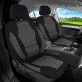 Schonbezüge Sitzbezüge für Seat Leon 2 1P Bj 2005-12 in Schwarz KT104