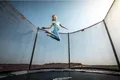 Berg Favorite Regular Trampolin GRAU mit Comfort 270 Netz