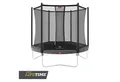 Berg Gartentrampolin rund 270 cm grau mit Sicherheitsnetz Comfort Favorit Regular