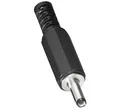 BestPlug 12V 24V DC Stromstecker Lötversion, Innendurchmesser 1,3mm, Außendurchmesser 3,4mm, Schwarz