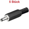 DC Strom Stecker Stromstecker für Netzteile zum Löten Lötversion 1,3mm x 3,4mm