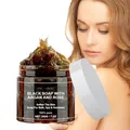 Schwarze Seife mit Argan und Rose,Marokko Körperpeeling,Organische Marokkanis...