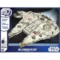 4D Build - Star Wars Millennium Falcon - detailreicher 3D-Modellbausatz aus hochwertigem Karton, 223 Teile, für Star Wars Fans ab 12 Jahren