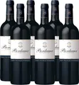 Bordeaux AOC Rouge, Trockener Rotwein aus Frankreich, 6 x 750ml