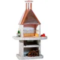 WELLFIRE Grillkamin Avanta, BxTxH: 110x73x192 cm grau|rot