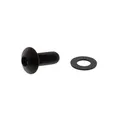 Linsenschraube M8x1.25 20mm Edelstahl A4 schwarz, LSSFB820BK, 7758497