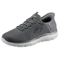 Skechers SUMMITS-HIGH RANGE Slip-On Sneaker, Freizeitschuh mit Slip Ins-Fersenpart für einen leichten Einstieg grau 45 EU