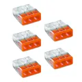 5x WAGO Steckklemme 3 fach orange 2273-203 Dosenklemmen Compact 3 Klemmstellen