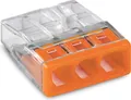 WAGO 2273-203 COMPACT-Verbindungsdosenklemme transparent/orange 100 Stück