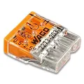 Wago 2273-203 Verbindungsklemme transparent orange für eindrähtige Leiterarten