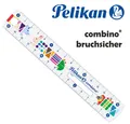 Pelikan Lineal combino® 15cm lange Lineal ist aus bruchsicherem Kunststoff