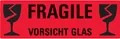 AVERY Zweckform Hinweisetikett "Vorsicht Glas" 119 x 38 mm 10 Etiketten