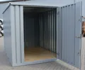 Lagercontainer Grau RAL7040 Werkzeugcontainer Lagerbox Gartenhaus Geräteschuppen