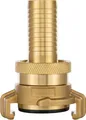 Poppstar Schlauchkupplung Messing Saug- und Hochdruckkupplung (System Geka Kupplung), (1-tlg., bis 25 bar), 3/4 Zoll Tülle für 19 mm Gartenschlauch