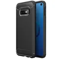 AVANA Hülle für Samsung Galaxy S10e Schutzhülle Flexibles Slim Case Schwarz Silikon TPU Kohlefaser Bumper Cover Carbon Optik