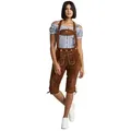 Steigenhöfer Manufaktur Trachtenlederhose Damen Kniebund braun 34