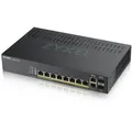 Zyxel GS1920-8HP V2 Smart Managed Switch 8x Gigabit Ethernet 8x PoE+, max. 130 Watt, 2x GbE/SFP Combo