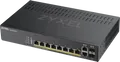 ZYXEL GS19208HPV - Switch, 10-Port, Gigabit Ethernet, RJ45/SFP, PoE