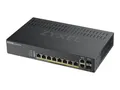 ZyXEL GS1920-8HPv2 Switch Smart 8 x 10/100/1000 PoE+ + 2 x Kombi-Gigabit-SFP