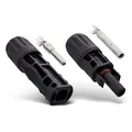 InLine Solar Photovoltaik Steckverbinder Set, 1x Stecker + 1x Buchse, für 4-6mm² Kabel, IP68 wasserdicht, kompatibel mit MC4/Standard4/PV4, bis 1500V DC / 30A, 94001
