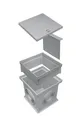 Marley Einlaufschacht 300x300mm Schachtdeckel Geruchsverschluss + Aufsatz Ablauf