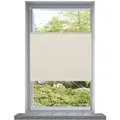 vidaXL Plissee Faltrollo Rollo Jalousie klemmen 90x125cm Creme