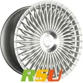 Keskin KT X1 Exclusive silver front polish 9.5x21" ET20 LK5 112 ML 66.6 Alufe...