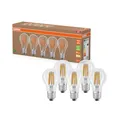 Osram Hocheffiziente LED Lampen mit Energieeffizienz Klasse A, Vorteilspack mit 5 Leuchtmittel, ersetzt herkömmliche 100W Glühbirnen, warmweiß(2700K), E27, Filament Glas