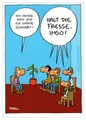 Postkarte Cartoon-Postkarte Ralph Ruthe "Halt die Fresse, Ingo!"