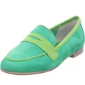 MARCO TOZZI Damen Slipper mit Blockabsatz Vegan, Grün (Green Comb), 39 EU