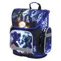 Baagl Schulranzen Jungen für 1. Klasse, Ergo Schultasche Grundschule, Leichter Kinder Ranzen Tornister Schulrucksack mit Brustgurt (Roboter)