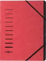 PAGNA Ordnungsmappe "Sorting File" 7 Fächer rot