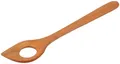 Löffel, spitz, mit Loch, geölt, Kochlöffel aus Kirschholz, L300 mm
