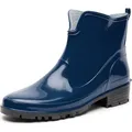 Ladeheid Damen Kurze Gummistiefel LA-930 (Dunkelblau, 39) - Blau - 39