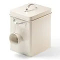 Björn&Schiller Waschpulver Aufbewahrungsbox 6,5 L, Waschmittel Aufbewahrung, Metall Waschmittelbox, Waschmittelbehälter mit Dosierer, Box für Spülmaschinenpulver, Geschirrspülpulver Behälter