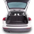 Travall Hundegitter kompatibel mit Volkswagen Tiguan (2016-2024) Fahrzeugspezifischer Kofferraumschutz Gepäckschutz Trenngitter Ladungsteiler Hochbelastbare Stahl Auto Haustierbarriere