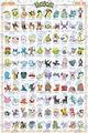 Pokemon - Johto Pokemon - TV Serie Spiel Poster Plakat Druck - Größe 61x91,5 cm
