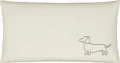 elegante Mako-Satin-Kissenbezug einzeln Companion Farbe Natur-Beige Größe 40x80