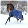 Bucas Pferde-Thermodecke Bucas Freedom Turnout Pony 150g - Navy/Silver 115 cm