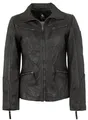 Otto Kern - Damen Echtleder Lederjacke Lammnappa schwarz Größe 38