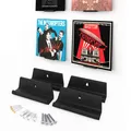 Schallplatten Wandhalterung 4 Stück LP Halterung, Vinyl Halter, Regal, Rahmen...