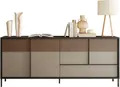 Home affaire Sideboard Everest Breite 206 cm, Kommode mit 4 Türen u. 1 Schubkasten, Anrichte, Soft/Self Closing, Korpus 22 mm