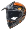 Kinder Crosshelm Racing AHP – Motorradhelm für Kinder, ABS-Schale, robuster Kinderhelm für Downhill, Quad und Motocross, Rot, Größe XL, 59 – 61 cm