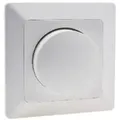 ChiliTec 22781 MILOS Dimmer für LED Lampen weiß matt 250V~/ 3-60W, inkl. Rahmen, UP