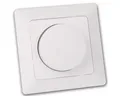 ChiliTec Drehdimmer MILOS Dimmer für LED Lampen weiß matt, mit Rahmen