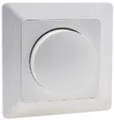 ChiliTec MILOS Dimmer für LED Lampen weiß matt 250V~/ 3-60W, inkl. Rahmen, UP